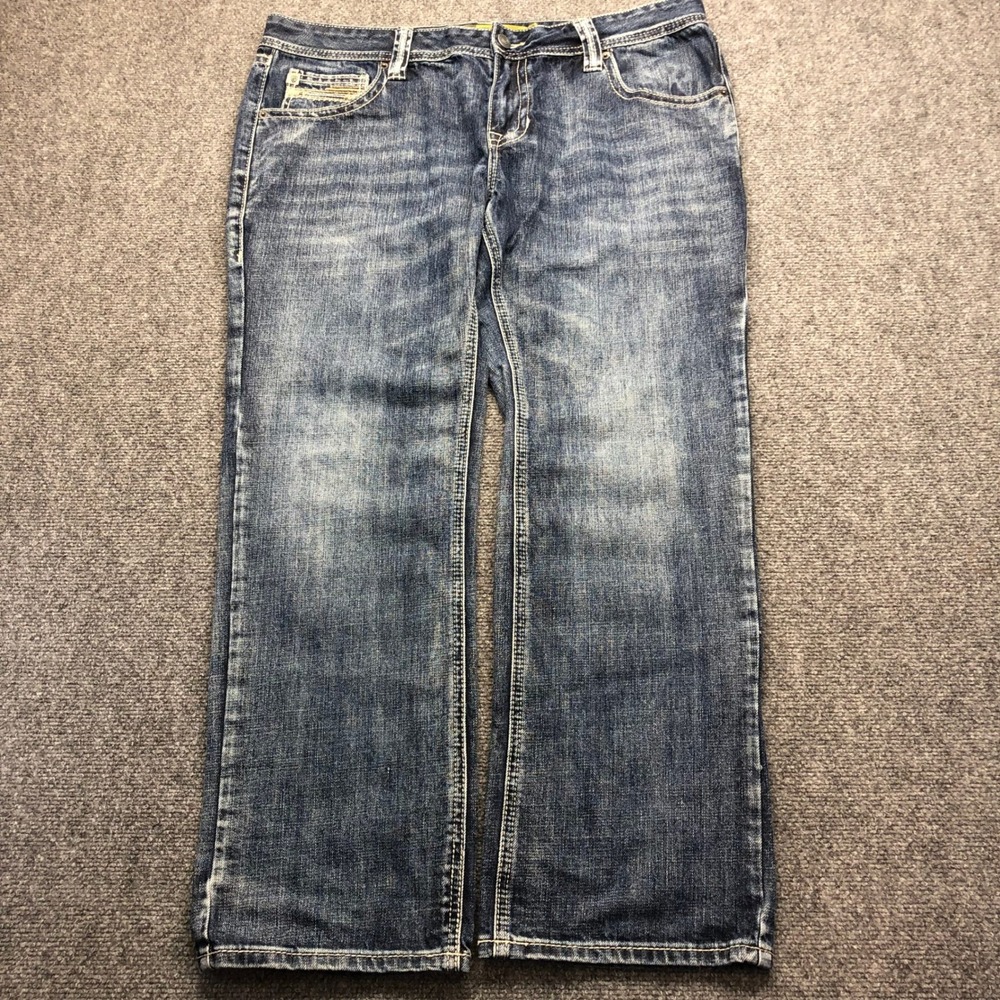 Y2K Bootcut Jeans Mens 40x32 Blue Medium Wash